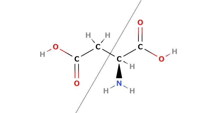 アスパラギン酸の構造式