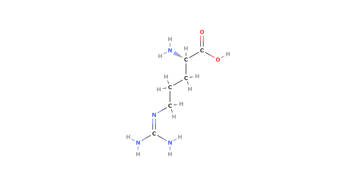 アルギニンの構造式