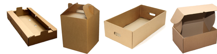 Corrugated die cut boxes cut to all sizes