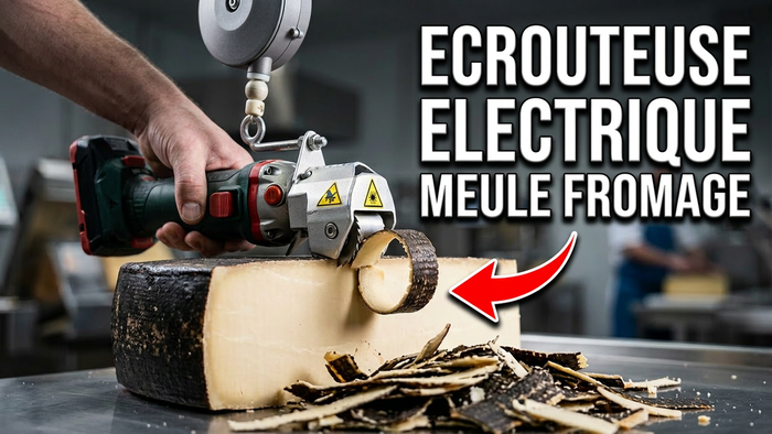 décrouteuse fromage version électrique