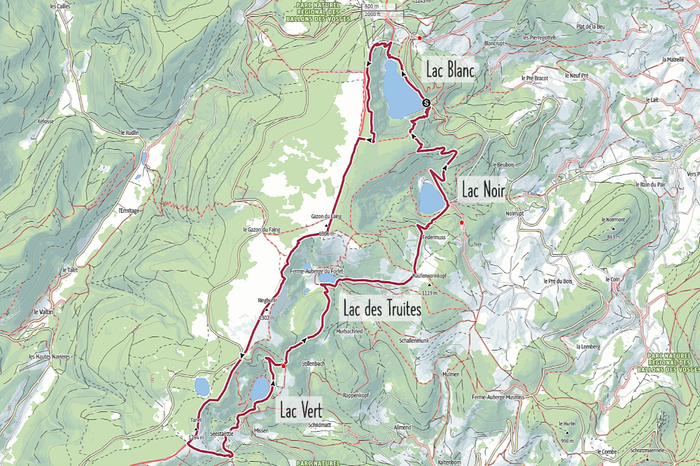 Lac Blanc - Vier Seen Wanderung Vogesen