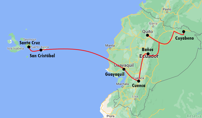 Ecuador Route 3 Wochen