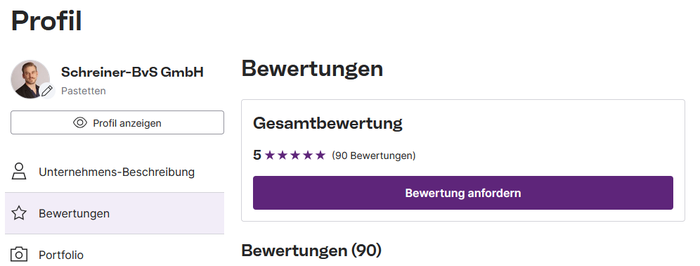 Bewertungen auf My-Hammer.de