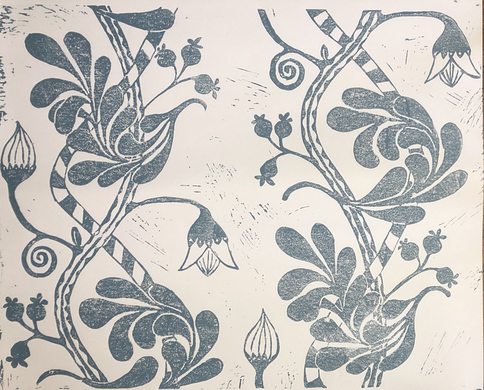handprinted wallpaper made in Hamburg. PANTRY ist eine handgedruckte Tapete aus der print-garden Tapetenmanufaktur