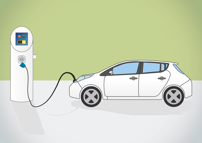 E-Auto an Ladesäule