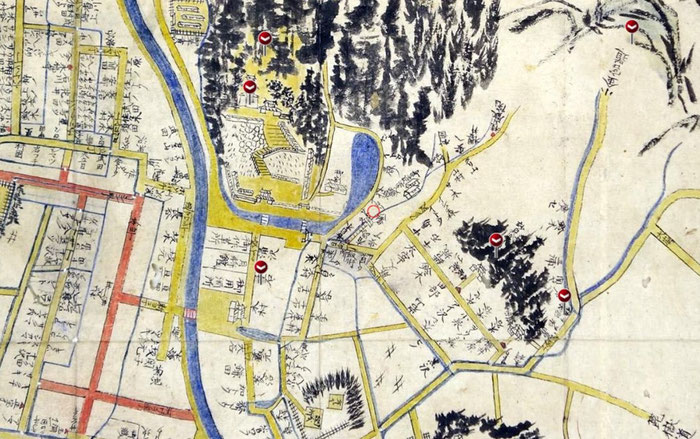 宮城県涌谷町の古地図をstrolyでGPS対応させたものです。