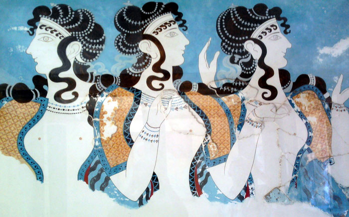 Blaue Damen von Knossos