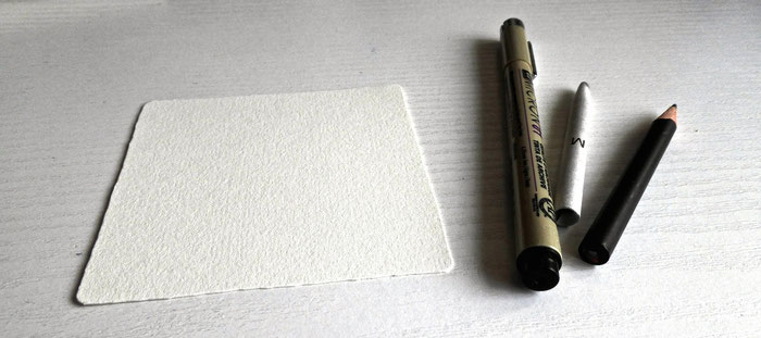 Zentangle Material - Tile, Papier, Faserschreiber, Schummerstift siehe Shop