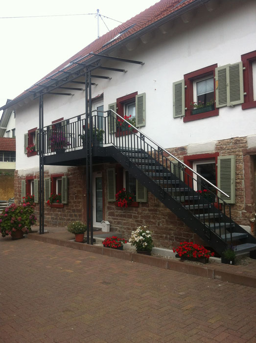 Fluchttreppe am Hofgebäude