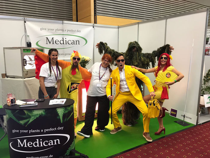 Captain Mittelstrahl at Medicans Cultiva booth E017 in Vienna, Austria
