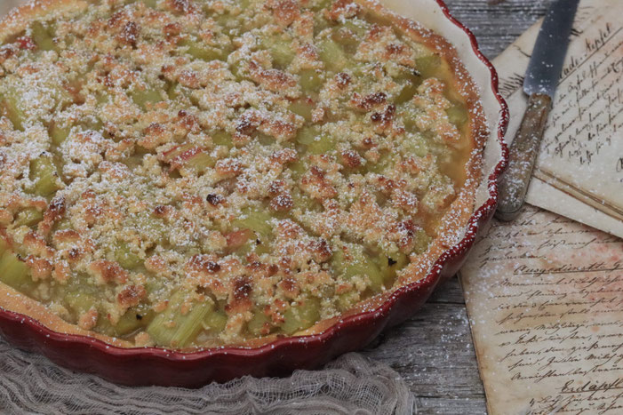 Rhabarberkuchen mit Streusel