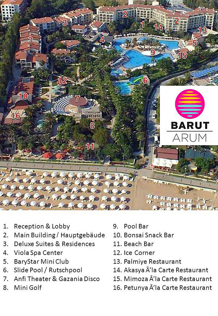 Barut Arum ★★★★★ Hotel Lageplan