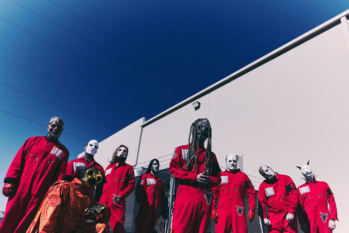 Die US-amerikanische Metalband Slipknot wird im kommenden Sommer bei mehreren großen europäischen Open Airs auftreten. Unter anderem feiert sie auch bei den Doppel-Festivals "Rock am Ring" und "Rock im Park" ihr 30jähriges Bandbestehen. Foto: Promo