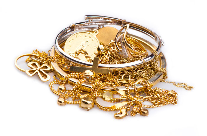 Goldbarren um den Goldankauf zu symbolisieren