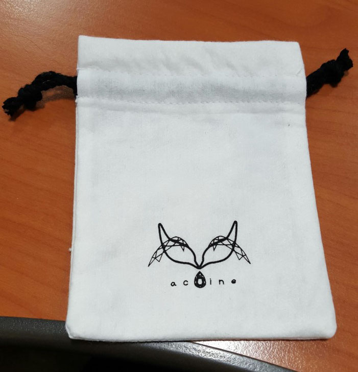 ベルベット　巾着　製作