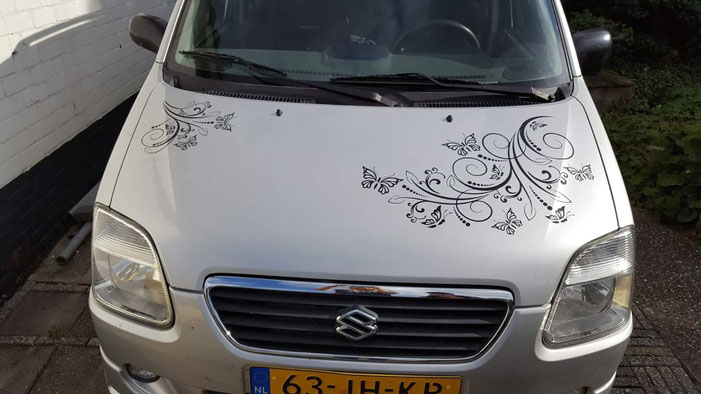 Auto stickers op maat gemaakt