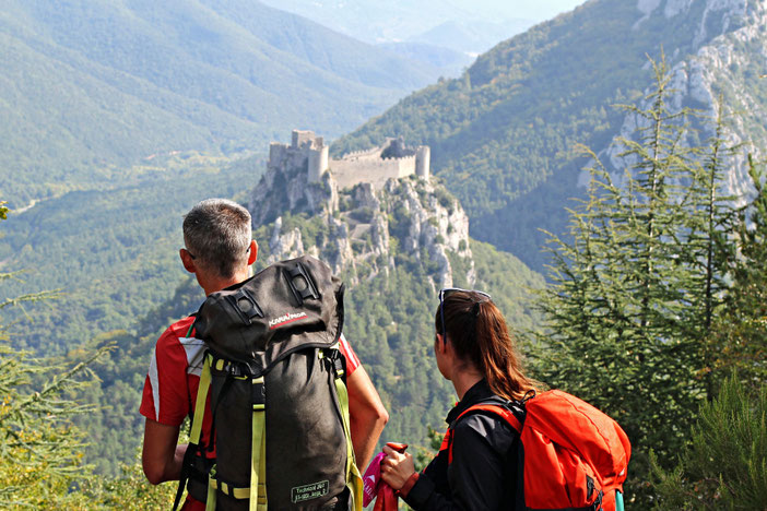 Sentier Cathare - Château de Puilaurens - Pyrénées Audoises