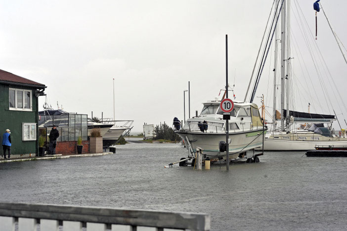 Der erste Herbststurm bescherte uns knapp +2,0m - 05-10-2025