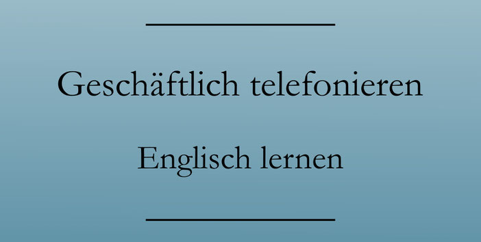 Telefonieren Englisch, PDF zum Drucken