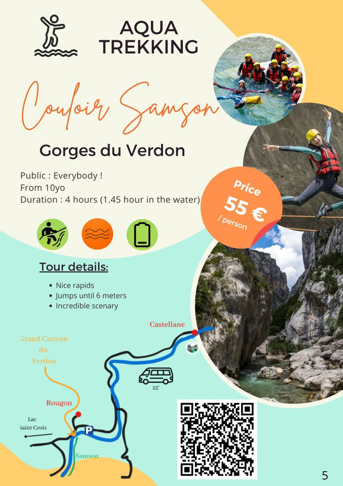 canyoning floating verdon, aqua trekking verdon, body rafting verdon