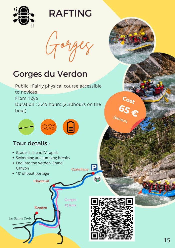 rafting verdon gorges provence, white water rafting verdon gorges