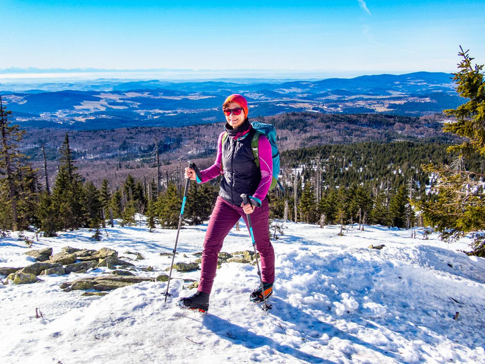 Winterliche Landschaft im Nationalpark Bayerischer Wald am Lusen
