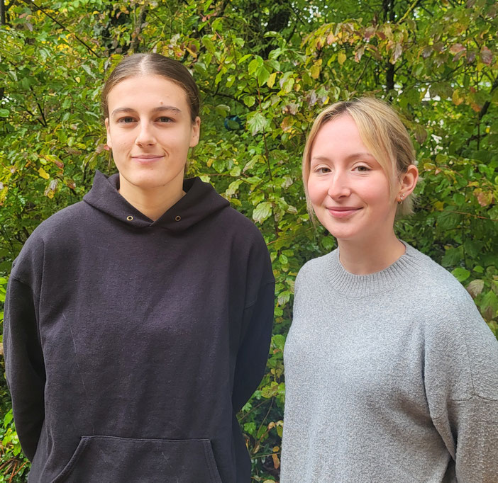 Frau Wagner (Bundesfreiwilligendienst) und Frau Reinhardt (Jahrespraktikum)