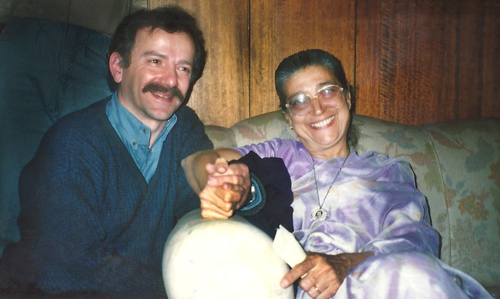 Late 1980s ; Dolly with Anthony Zois in Melbourne