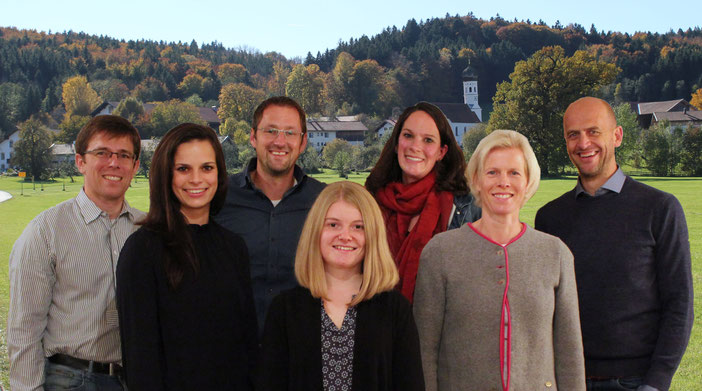 von v.l.n.r.: Martin Bucher, Eva Haßler, Anian Rutz, Franziska Baumgartner, Karin Seebauer, Renate Balk, Erhard Domscheit 
