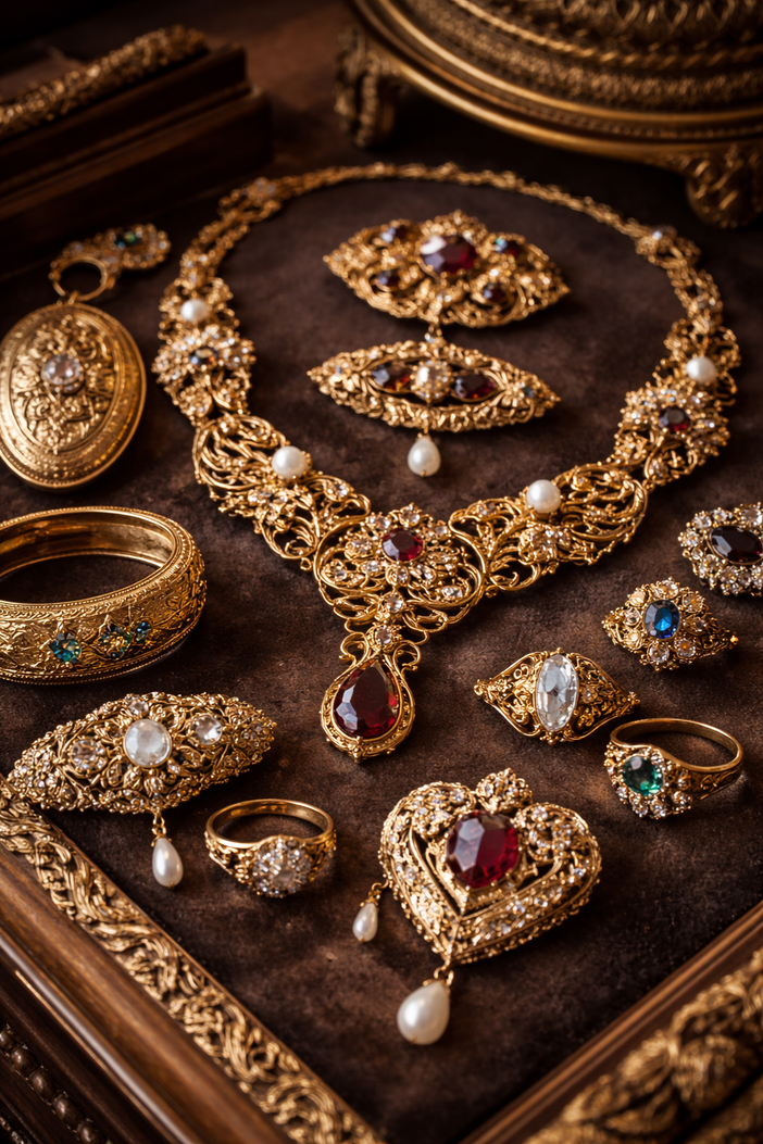 Antiker Goldschmuck aus Nachlass – Ankauf von Goldringen, Broschen, Ketten und historischen Schmuckstücken in Lichtenrade.