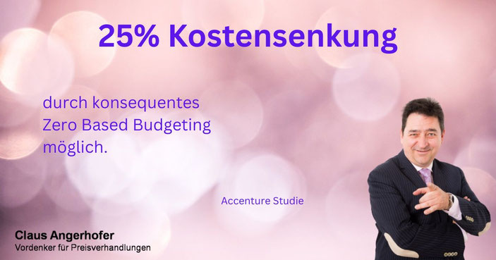 accenture hält Einsparungen von bis zu 25% durch ZBB für realistisch