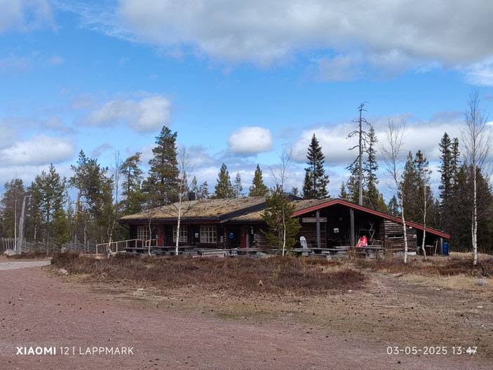 Restaurant bij de ingang van Fulufjället nationaal park