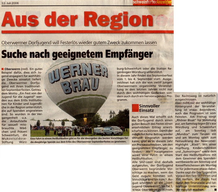 12.07.2006 Schweinfurter Anzeiger