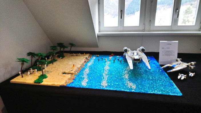 LEGO Star Wars U-Wing auf Scarif mit Strand