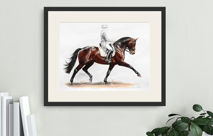 Valegro KWPN Kunstdruck Dressur Art Print