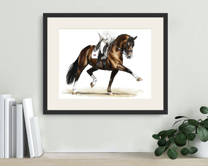 Valegro KWPN Kunstdruck Dressur Art Print