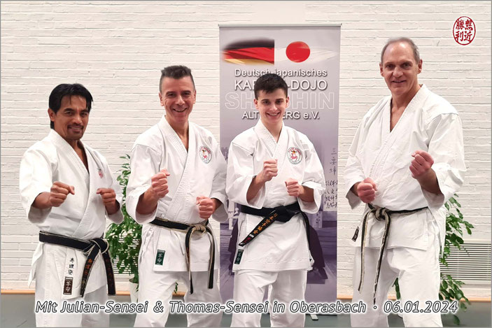 Karate Erlach, Thomas Schulze-Sensei, Julian Chees-Sensei, Shoshin Altenberg
