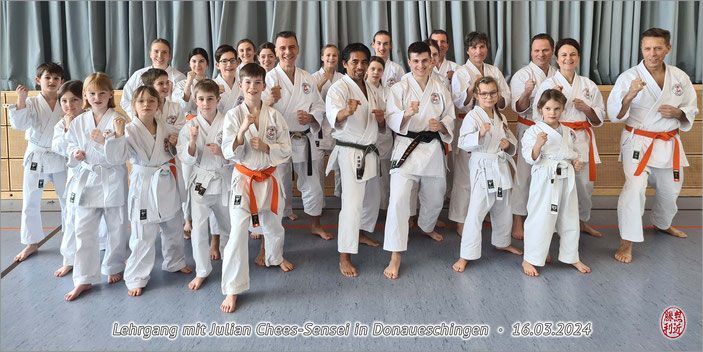 Karate Erlach, Julian Chees-Sensei, DJKB-Instructor, Lehrgang Donaueschingen