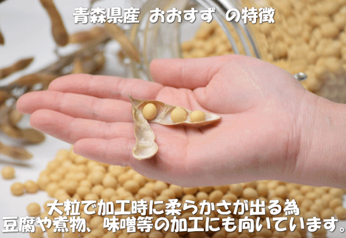 日本の大豆】大豆 おおすず 青森県産 大豆 国産 乾燥 大粒大豆