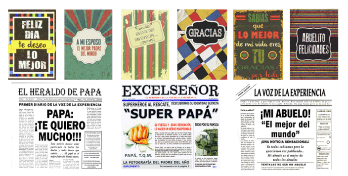 TARJETAS PARA PAPA