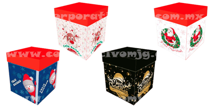 CUBOS MICROCORRUGADOS NAVIDEÑOS