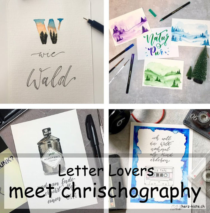 Letter Lovers - chrischography zu Gast im Lettering Interview mit einer Anleitung für eine Illustration im Buchstaben