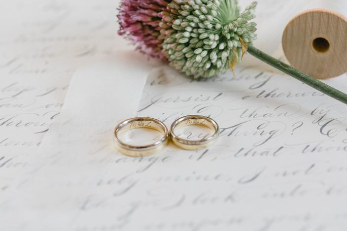Kalligraphie für die Hochzeit - jeannettemokkosch bei den Letter Lovers (Foto: Diana Frohmüller)