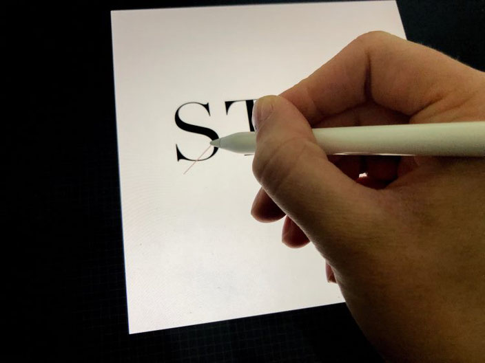 Anleitung für ein iPad Lettering mit einem Schriftzug
