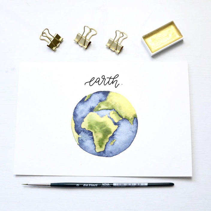 Kreafine Handlettering earth für die Letter Lovers