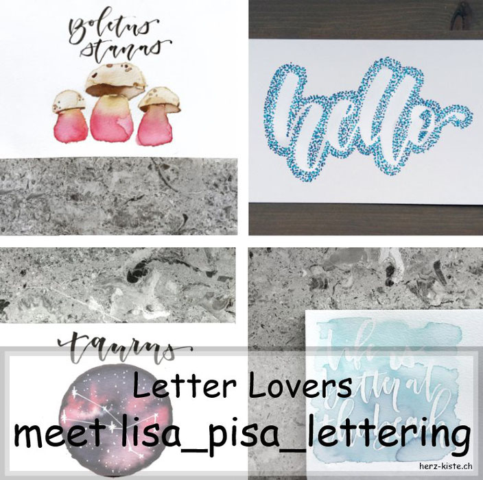 lisa_pisa_lettering zu Gast bei den Letter Lovers im Lettering Interview mit einer Anleitung zum Punkte Lettering