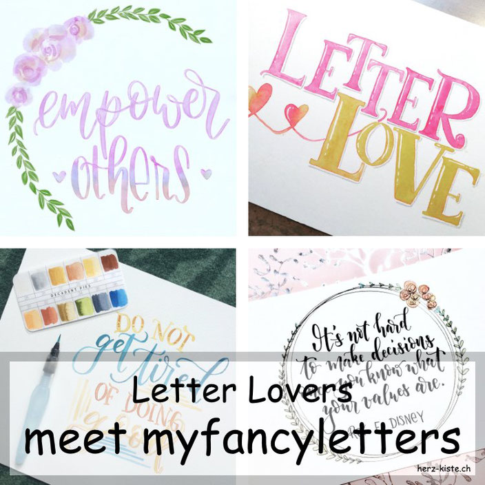 myfancyletters zu Gast im Lettering Interview bei den Letter Lovers mit einer Anleitung für Banner zeichnen
