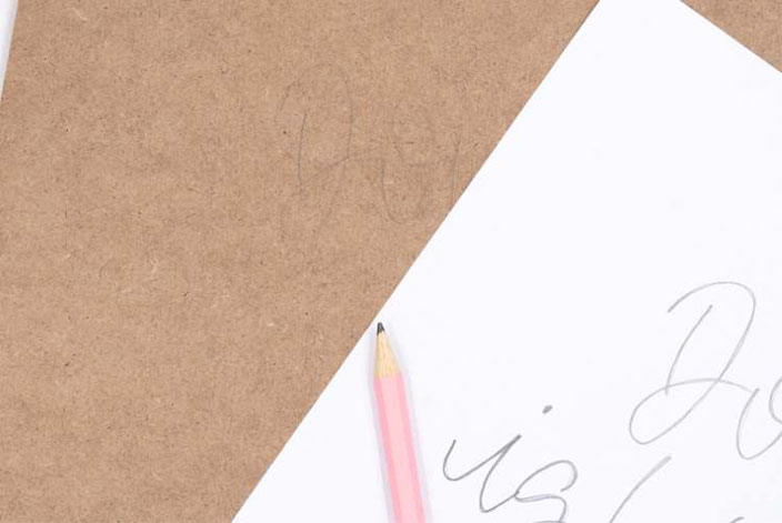 So überträgst du dein Lettering ganz einfach auf ein Klemmbrett