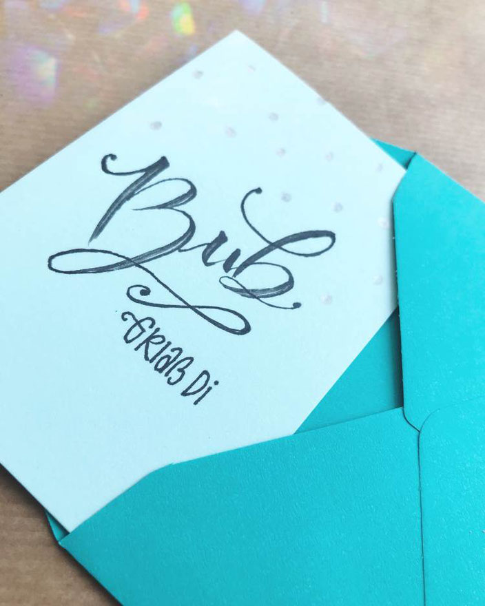 Handlettering: Buab griass di - Lettering von herzens.dame für die Letter Lovers