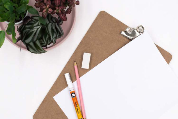DIY Anleitung: Belettere ein Klemmbrett